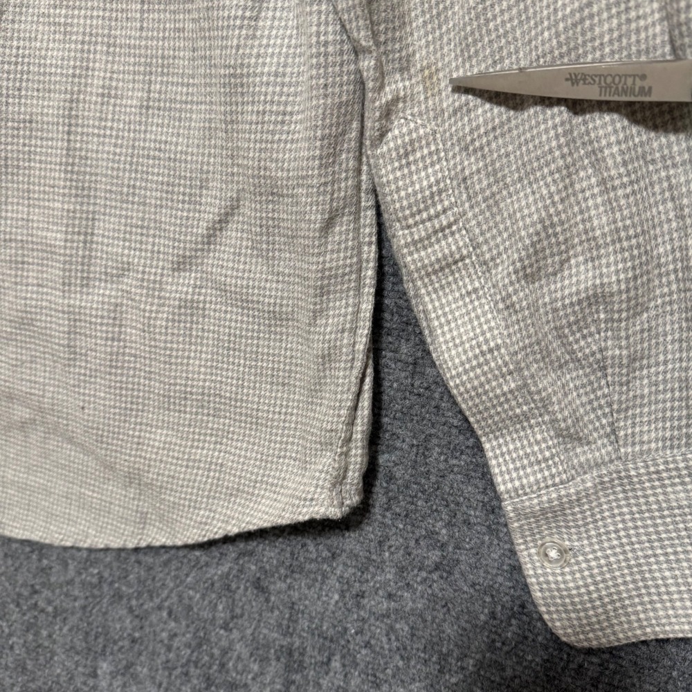 Steven Alan Mens Shirt Small Wool Blend‎ Houndstooth Button Up Made in USA - Picture 5 of 9